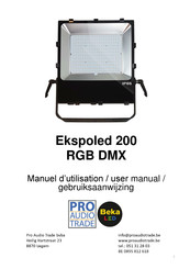 Pro Audio Trade 200 RGB DMX Gebruiksaanwijzing