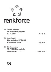 Renkforce RF-PJ-300 Gebruiksaanwijzing