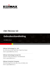 Edimax EW-7811Un V2 Gebruikershandleiding