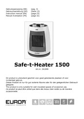 EUROM Safe-t-Heater 1500 Gebruiksaanwijzing