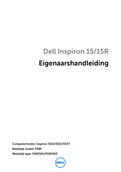 Dell Inspiron 5521 Handleiding