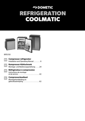 Dometic Coolmatic RPD50 Montagehandleiding En Gebruiksaanwijzing