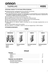 Omron H3DS-ML AC/DC Handleiding