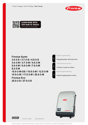 Fronius Symo Advanced 15.0-3-M Bedieningshandleiding