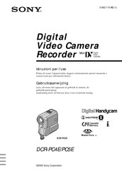 Sony Handycam DCR-PC5E Gebruiksaanwijzing