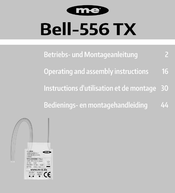 M-E Bell-556 TX Bedienings- En Montagehandleiding