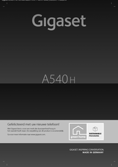 Gigaset A540H Handleiding