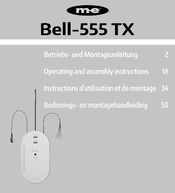 M-E Bell-555 TX Bedienings- En Montagehandleiding