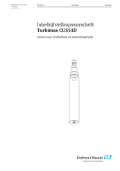 Endress+Hauser Turbimax CUS51D Handleiding En Bedrijfsvoorschriften