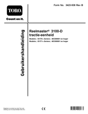 Toro Reelmaster 3100-D Gebruikershandleiding