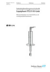 Endress+Hauser Liquiphant FTL33 IO-Link Handleiding En Bedrijfsvoorschriften