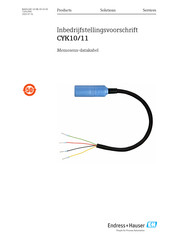 Endress+Hauser CYK11 Bedieningsvoorschrift