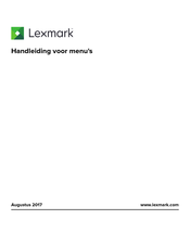 Lexmark CS820 Handleiding