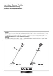 Dolmar MS-252 Gebruiksaanwijzing