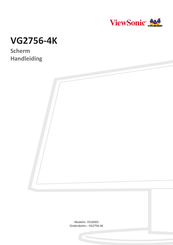 ViewSonic VG2756-4K Handleiding