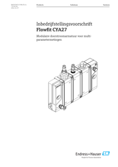 Endress+Hauser Flowfit CYA27 Handleiding En Bedrijfsvoorschriften