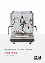 ECM Manufacture Synchronika Handleiding