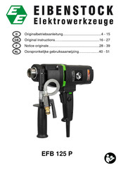 EIBENSTOCK EFB 125 P Gebruiksaanwijzing