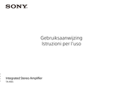 Sony TA-A1ES Gebruiksaanwijzing