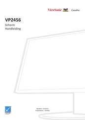 ViewSonic ColorPro VP2456 Handleiding
