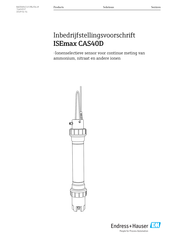 Endress+Hauser ISEmax CAS40D Handleiding En Bedrijfsvoorschriften