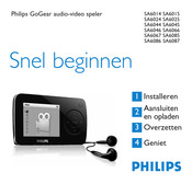 Philips GoGear SA6024 Snelhandleiding