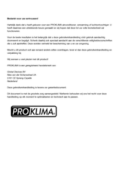 ProKlima PK12K Handleiding