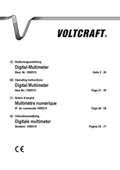 VOLTCRAFT VC130-1 Gebruiksaanwijzing