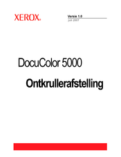 Xerox DocuColor 5000 Handleiding