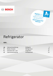 Bosch KSV36AI4P Gebruiksaanwijzing