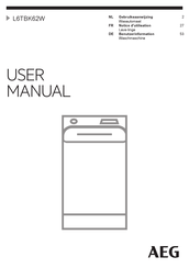 AEG L6TBK62W Gebruiksaanwijzing