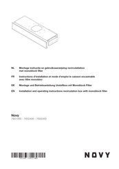 Novy 7932400 Gebruiks- En Montagehandleiding