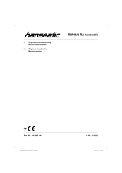 Hanseatic RM 46/2 RA Handleiding