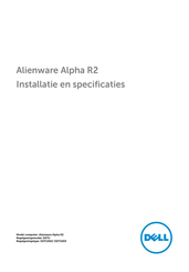 Dell Alienware Alpha R2 Installatiehandleiding