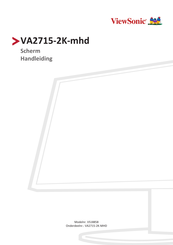 ViewSonic VA2715-2K-mhd Handleiding