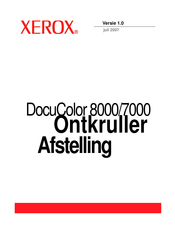 Xerox DocuColor 7000 Handleiding