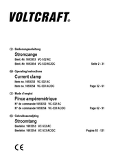 VOLTCRAFT VC-533 Gebruiksaanwijzing