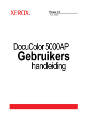 Xerox DocuColor 5000AP Gebruikershandleiding