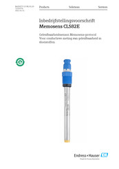 Endress+Hauser Memosens CLS82E Bedieningsvoorschrift