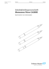 Endress+Hauser Memosens Wave CAS80E Handleiding En Bedrijfsvoorschriften