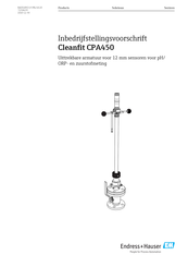 Endress+Hauser Cleanfit CPA450 Bedieningsvoorschrift