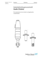 Endress+Hauser Unifit CPA842 Bedieningsvoorschrift
