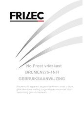 FRIZEC BREMEN275-1NFI Gebruiksaanwijzing