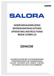 Salora 32HA330 Gebruiksaanwijzing