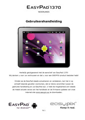 Easypix EasyPad 1370 Gebruikershandleiding