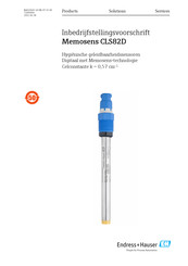 Endress+Hauser Memosens CLS82D Bedieningsvoorschrift