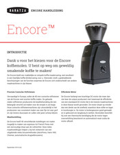 Baratza ENCORE Handleiding