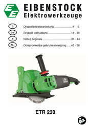 EIBENSTOCK ETR 230 Oorspronkelijke Gebruiksaanwijzing