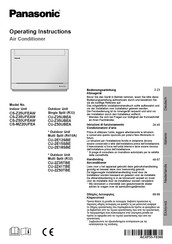 Panasonic CS-Z25UFEAW Handleiding