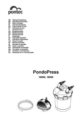 Pontec PondoPress 10000 Gebruiksaanwijzing